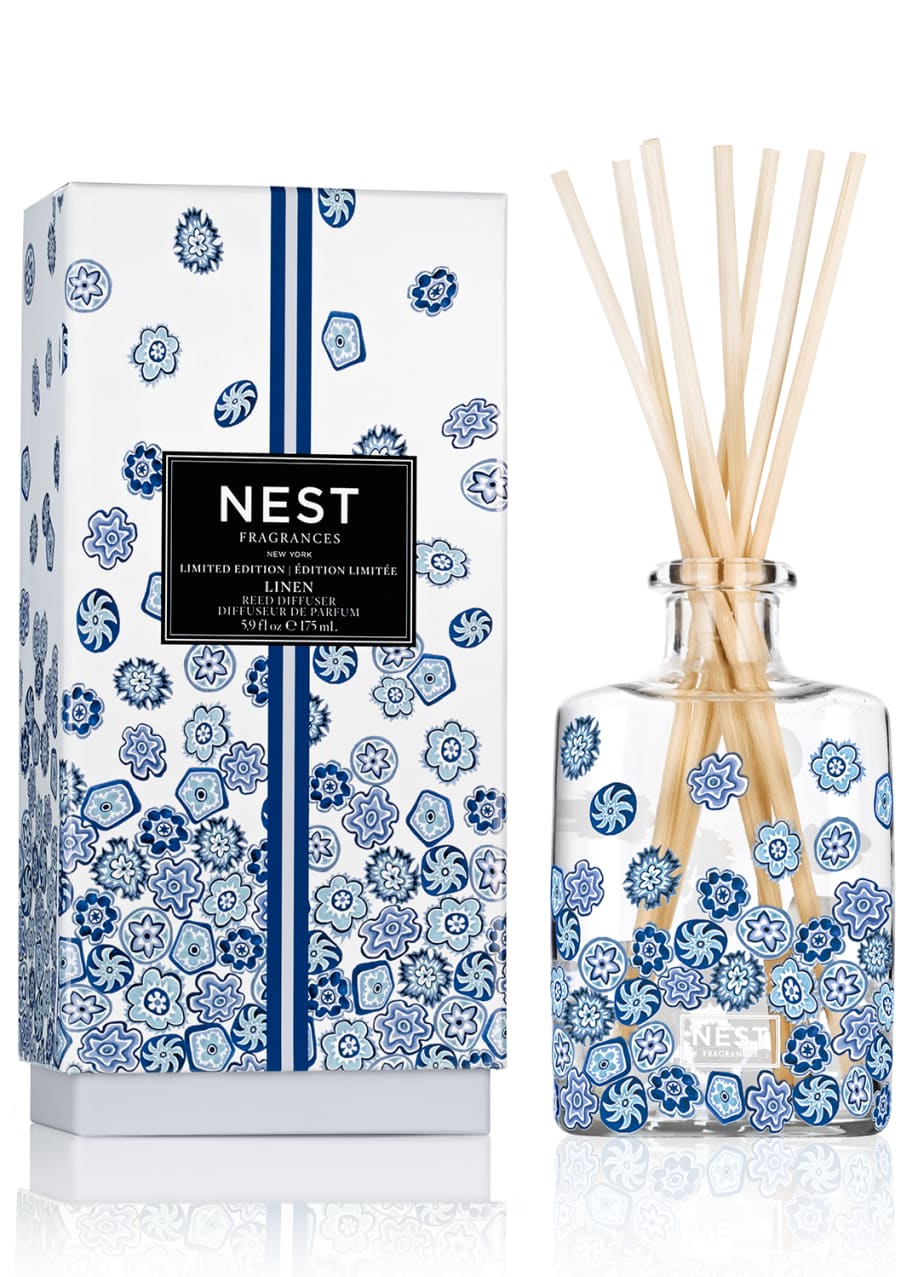 NEST New York Linen Reed Diffuser Limited Edition, 5.9 oz./ 175 mL