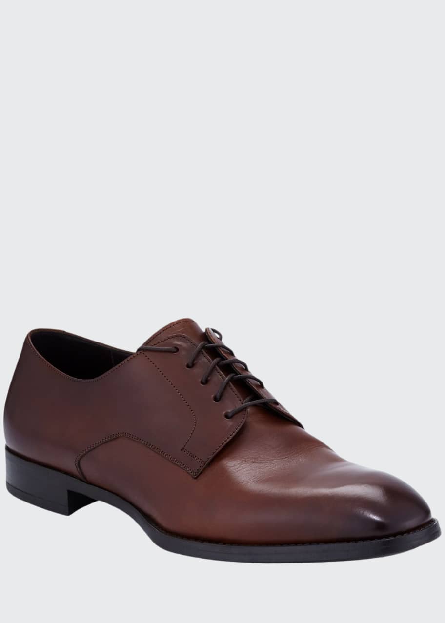 Image 1 of 1: Men's Leather Derby Shoes