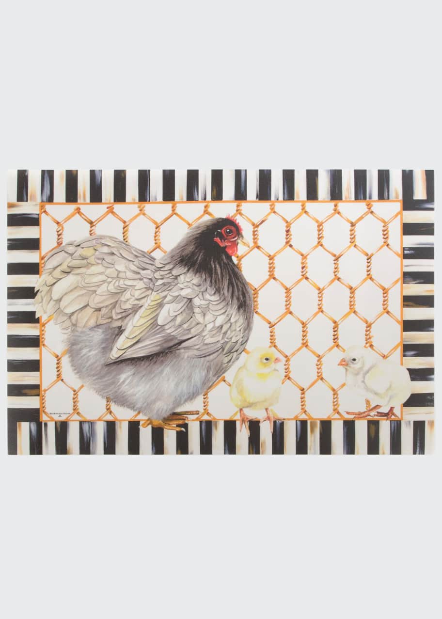 MacKenzieChilds Chicken Coop Floor Mat, 2' x 3' Bergdorf Goodman