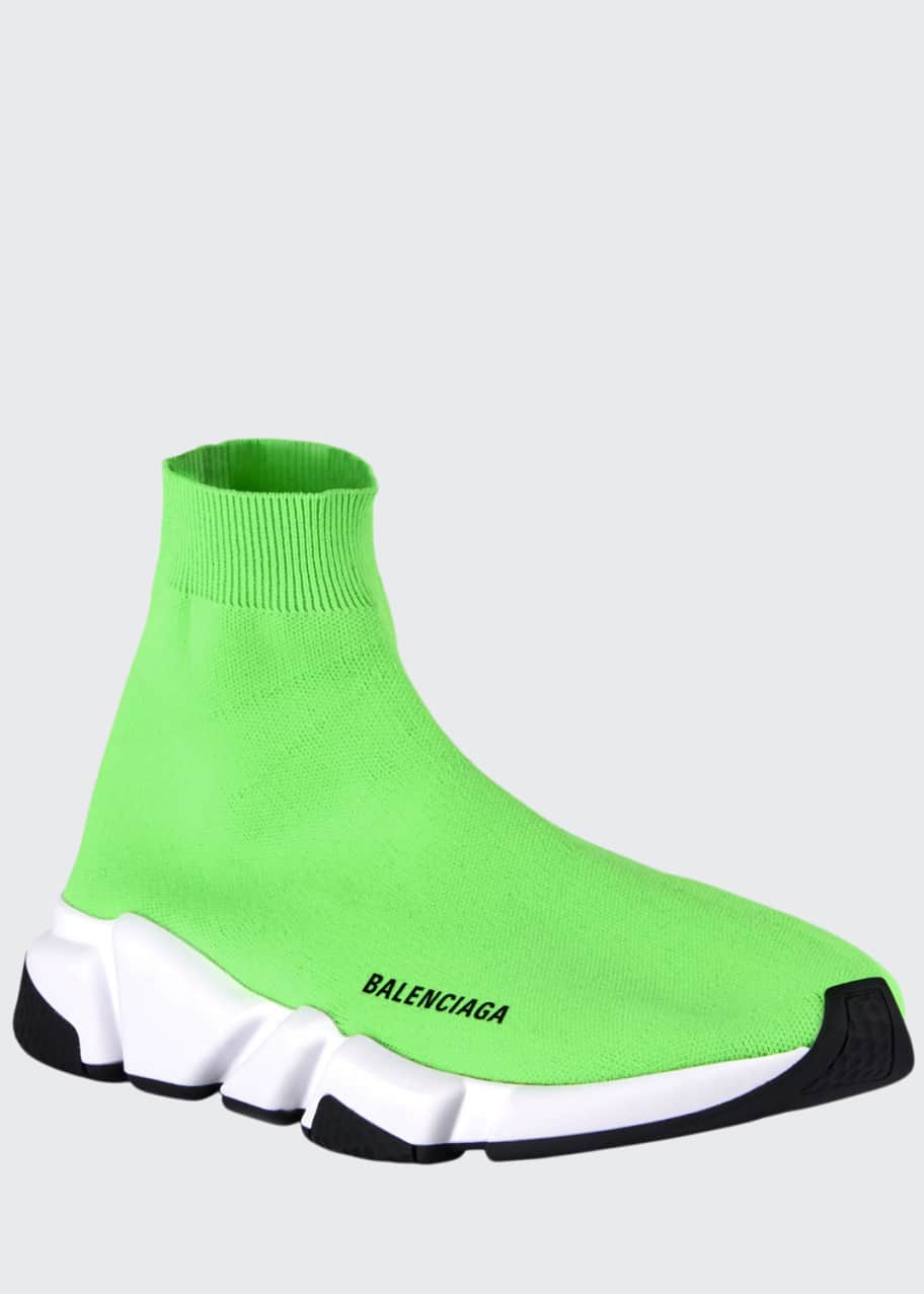 Image 1 of 1: Men's Speed Mid-Top Trainer Sock Sneakers
