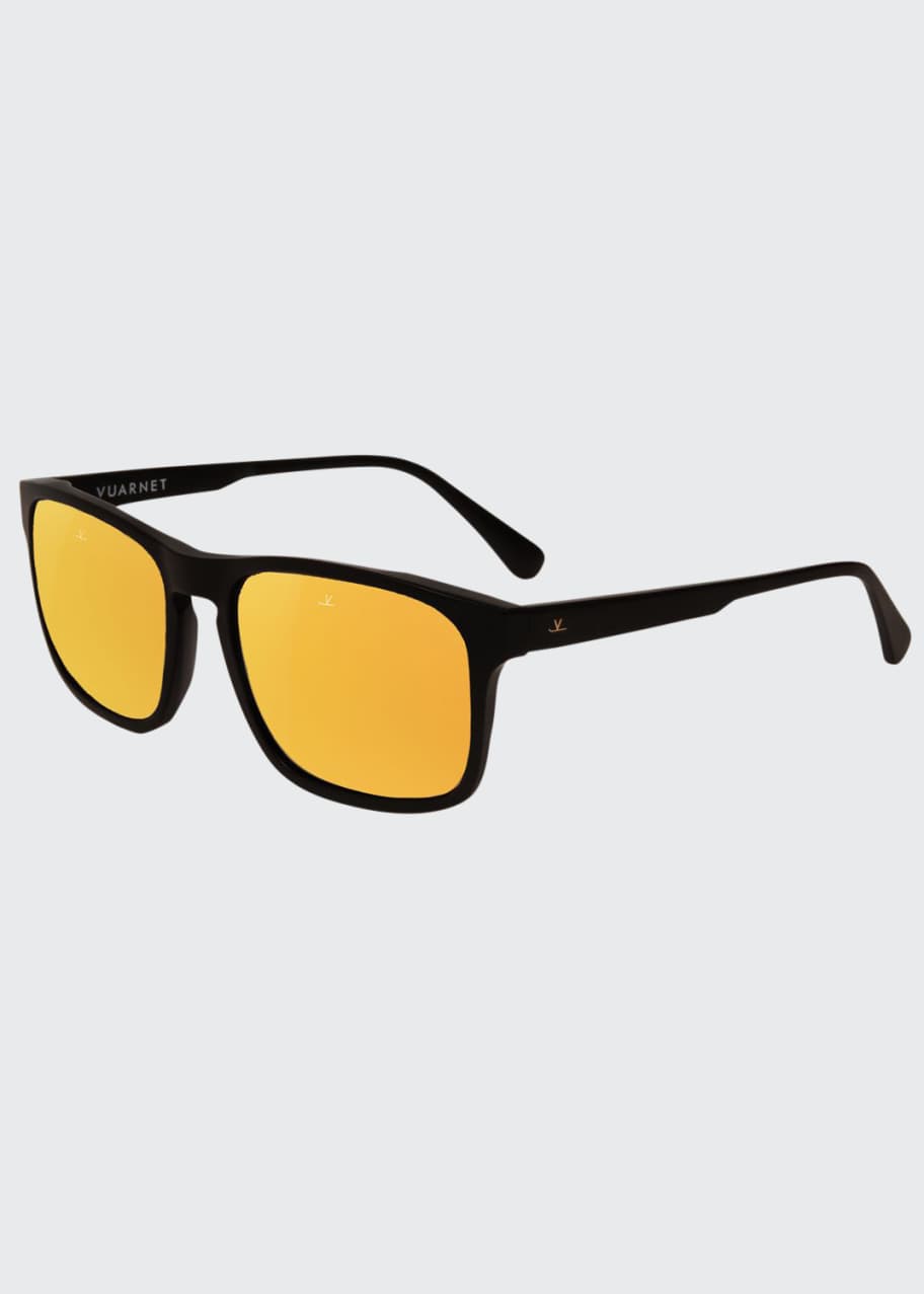 Image 1 of 1: Men's District Large Rectangular Acetate Sunglasses