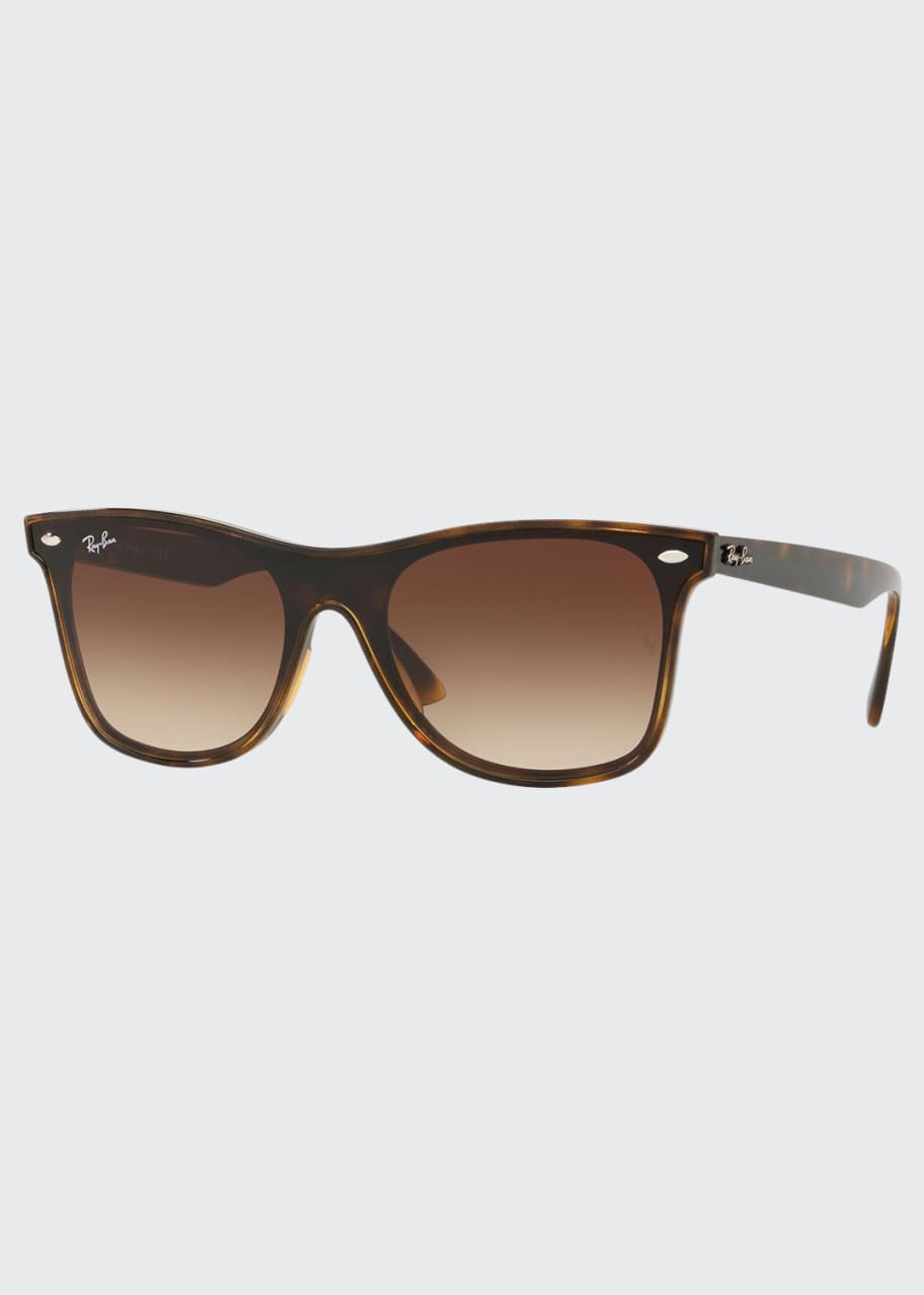 Image 1 of 1: Blaze Wayfarer Lens-Over-Frame Square Sunglasses