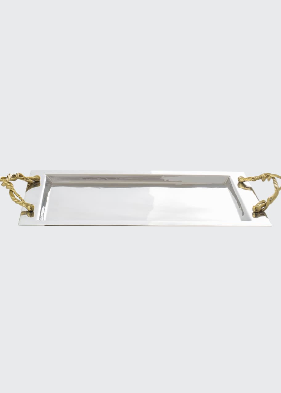 Image 1 of 1: Wisteria Gold Serving Tray
