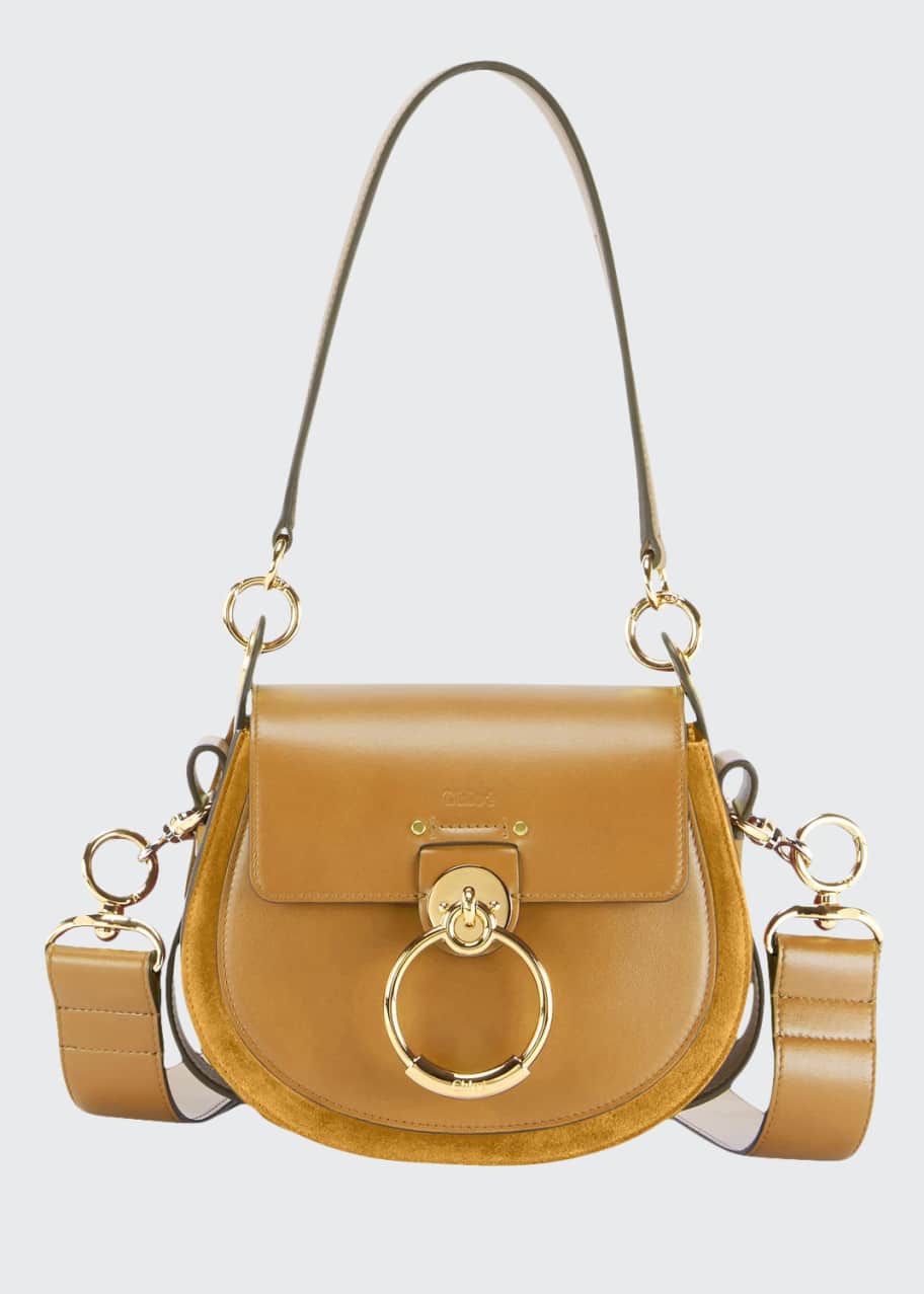 Chloe Tess Small Leather/Suede Camera Crossbody Bag Bergdorf Goodman
