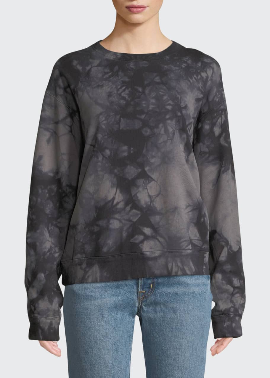 Helmut Lang Tie Dye Logo Pullover Sweatshirt Bergdorf Goodman