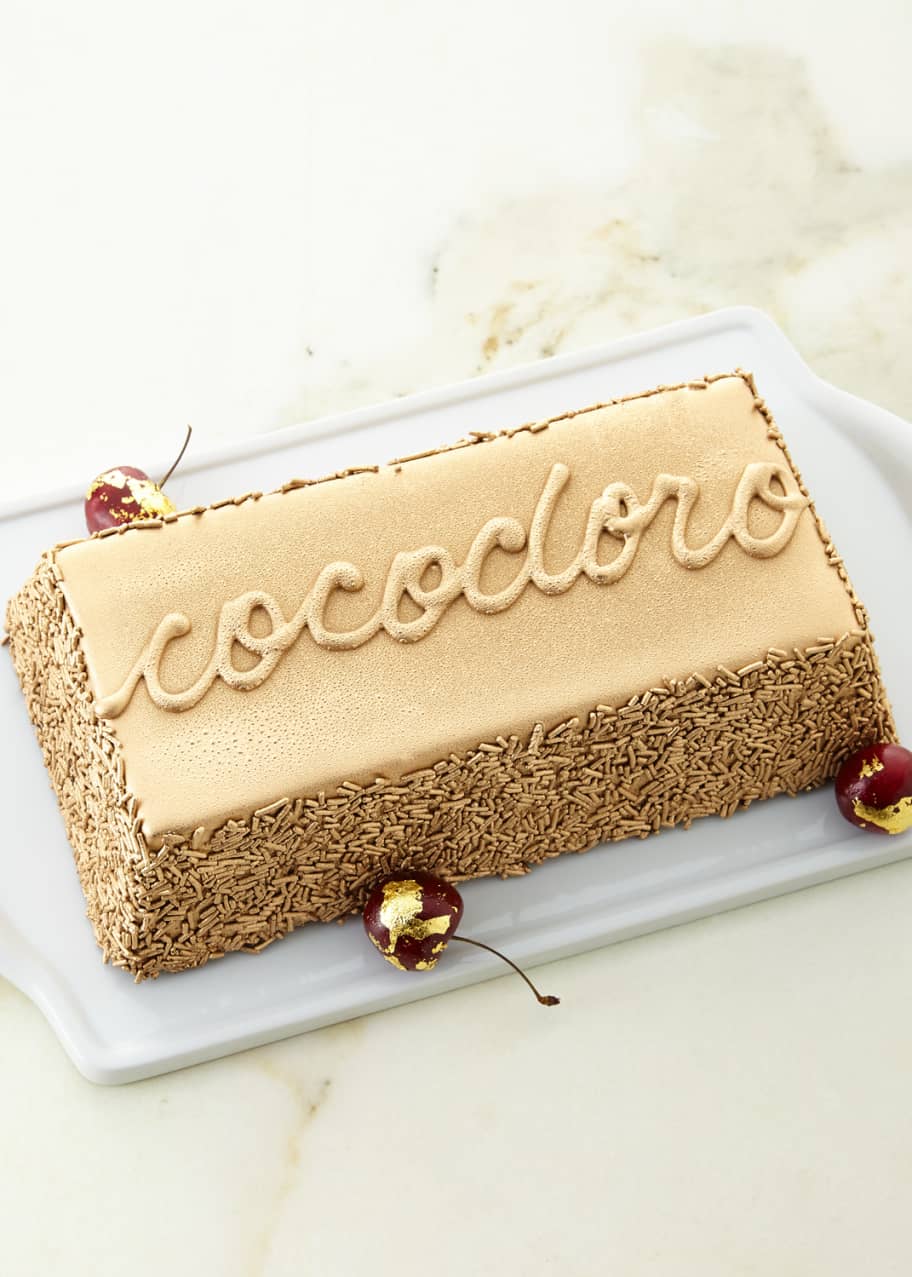 Frosted Art Bakery Gold-Bar Shaped Chocolate Fudge Cake - Bergdorf Goodman