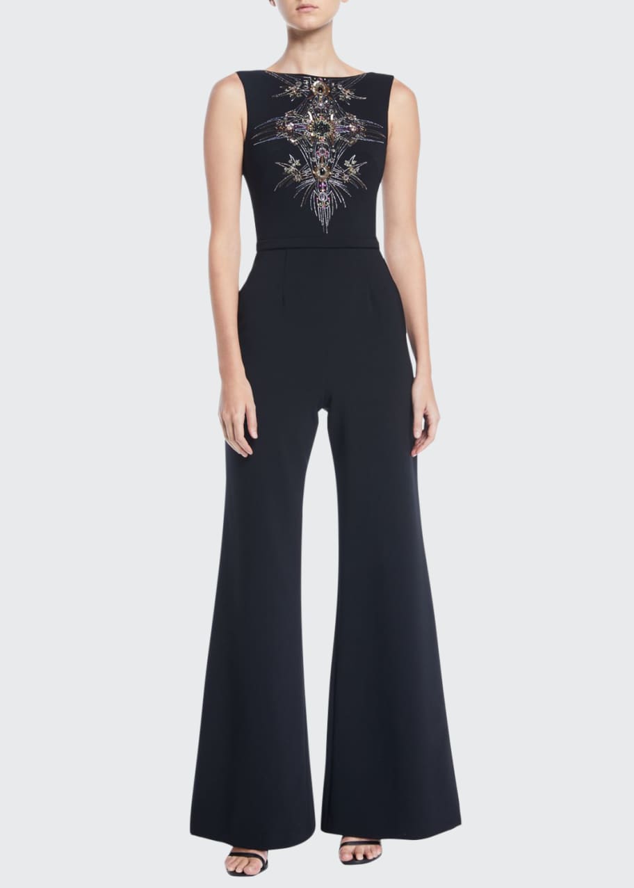 theia beaded dress 3-Tiered Beaded Gown main image 1