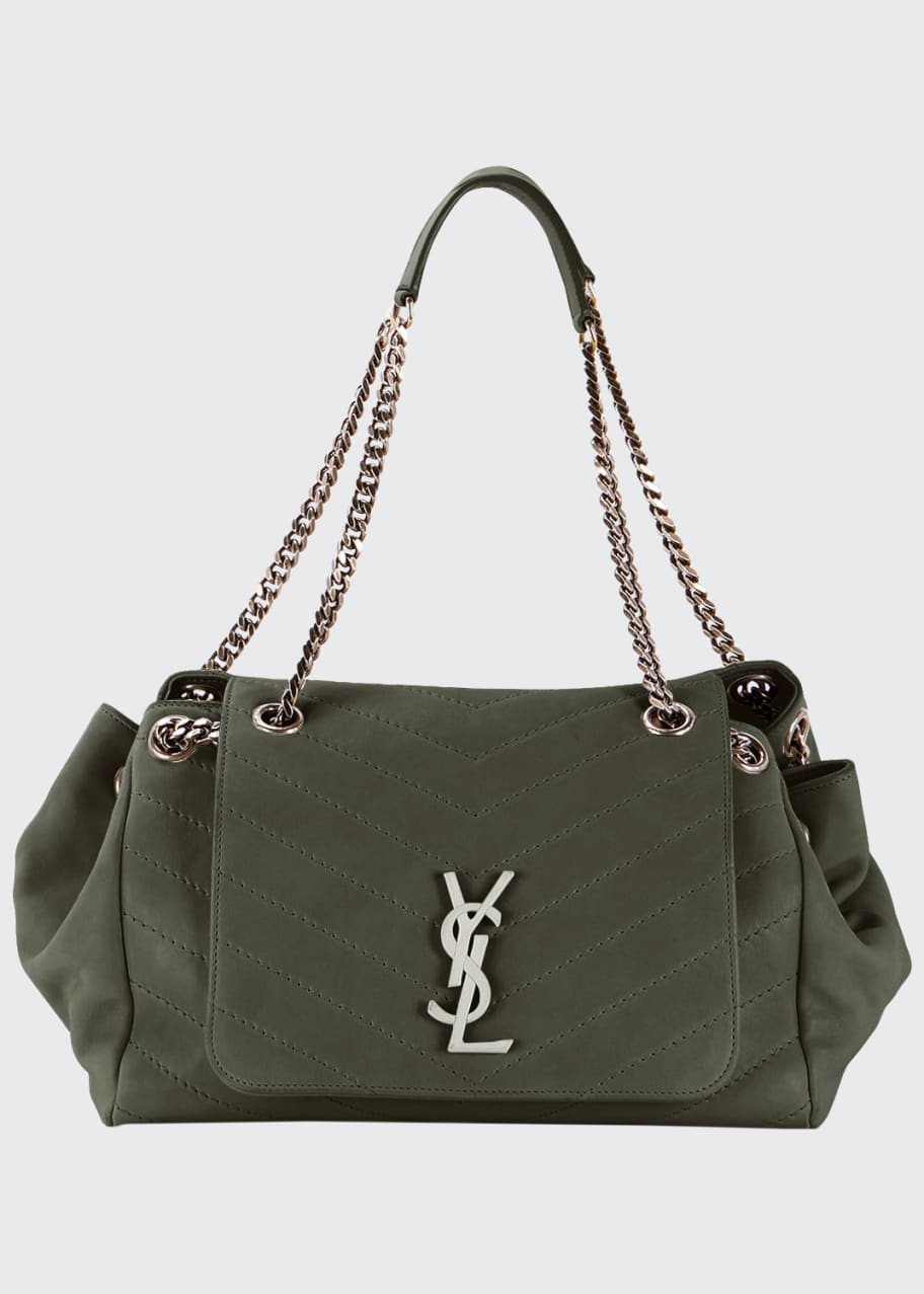 Nolita Large Monogram YSL Double Chain Shoulder Bag