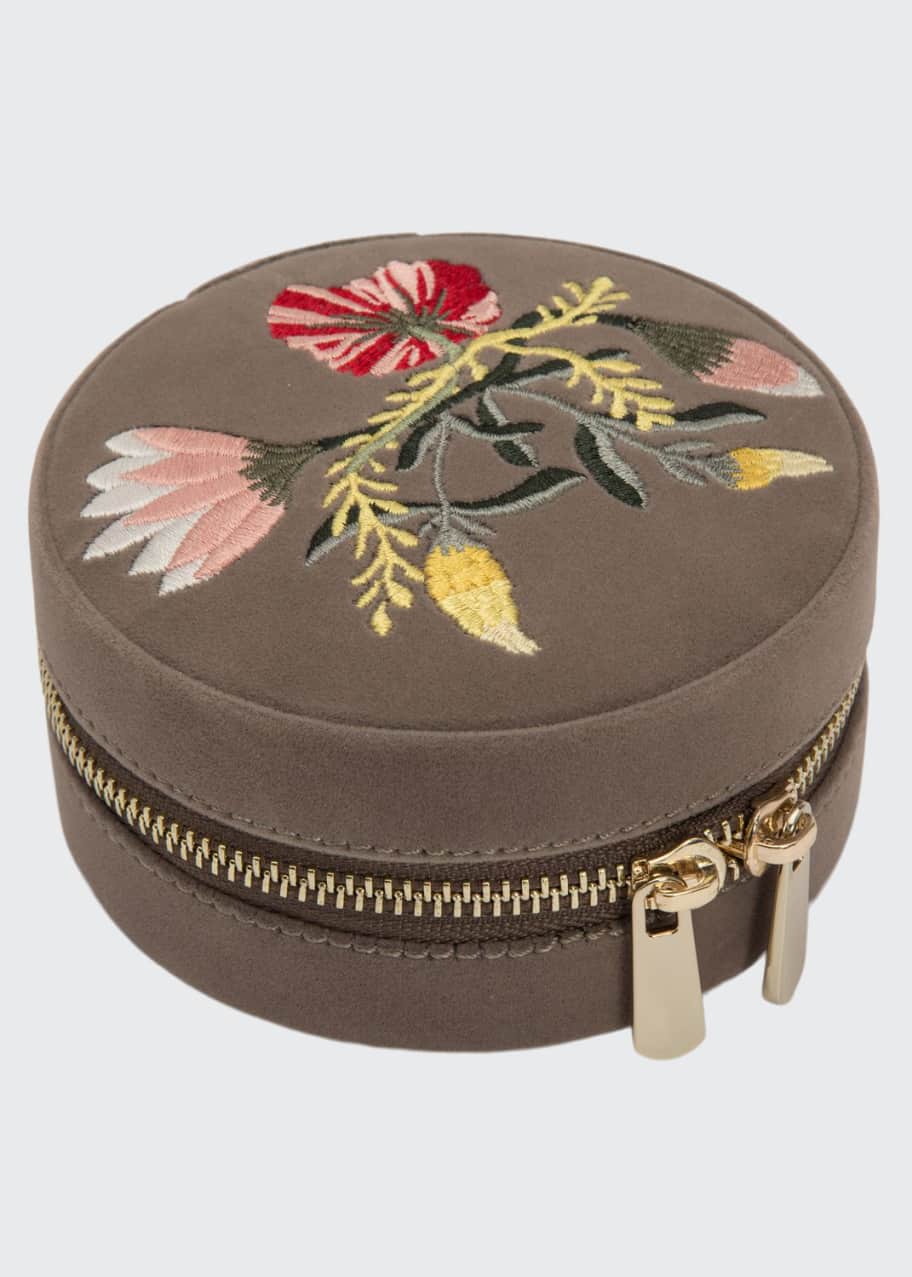 WOLF Zoe Round Travel Jewelry Case Bergdorf Goodman