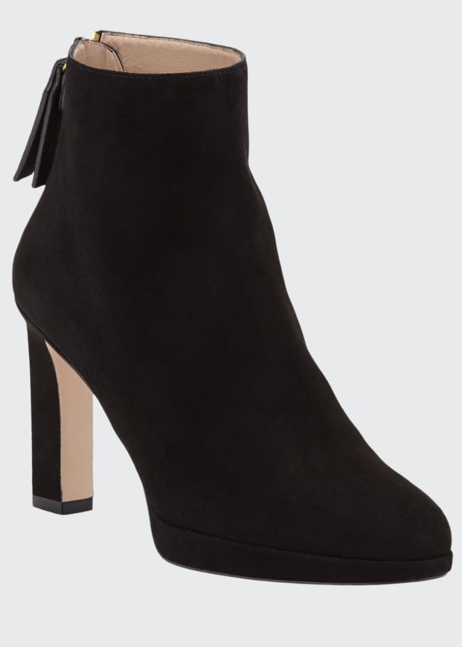 Stuart weitzman delphine cheap suede ankle booties