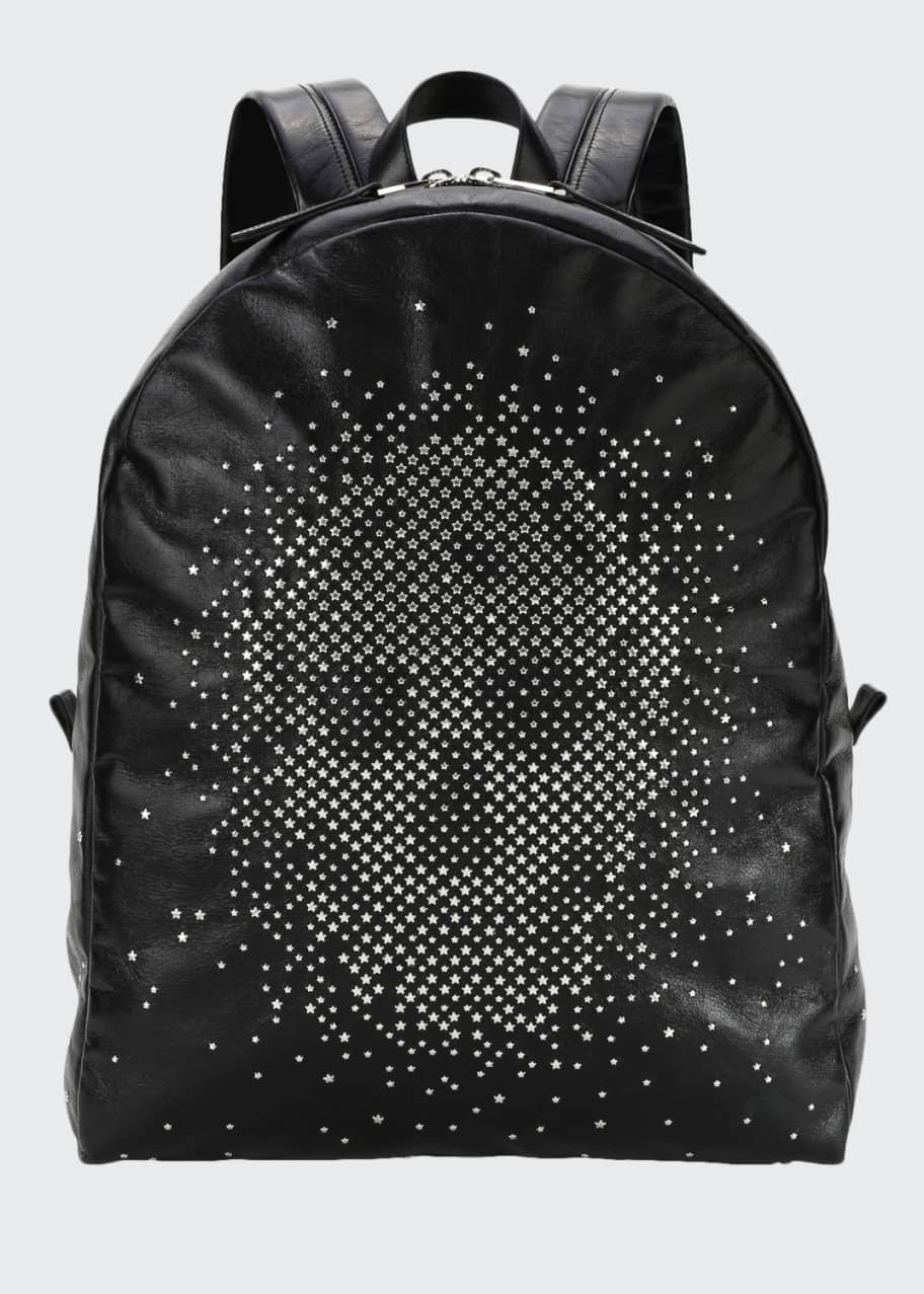 Alexander McQueen Men s Skull Studded Leather Backpack Bergdorf