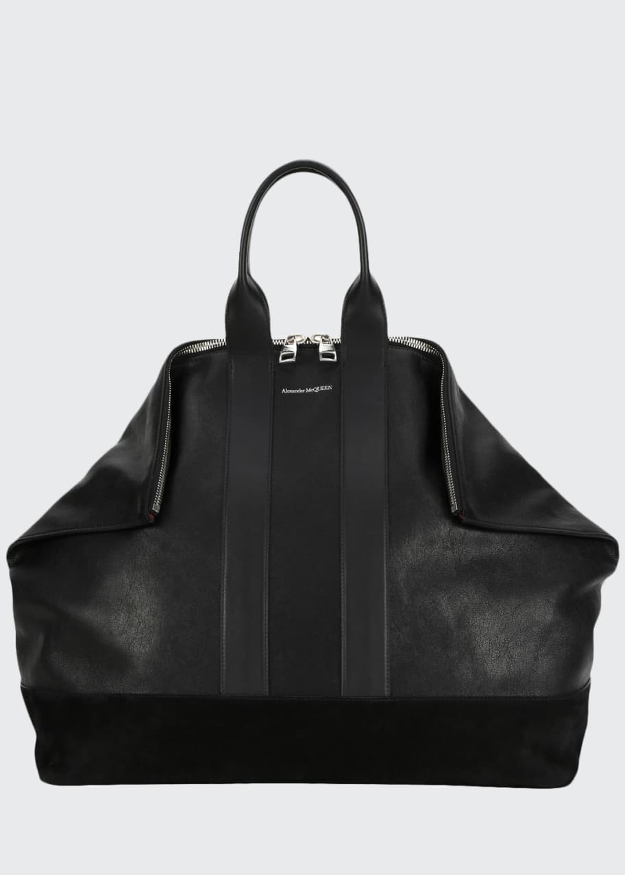 Alexander McQueen Men s De Manta Leather Tote Bag Bergdorf Goodman