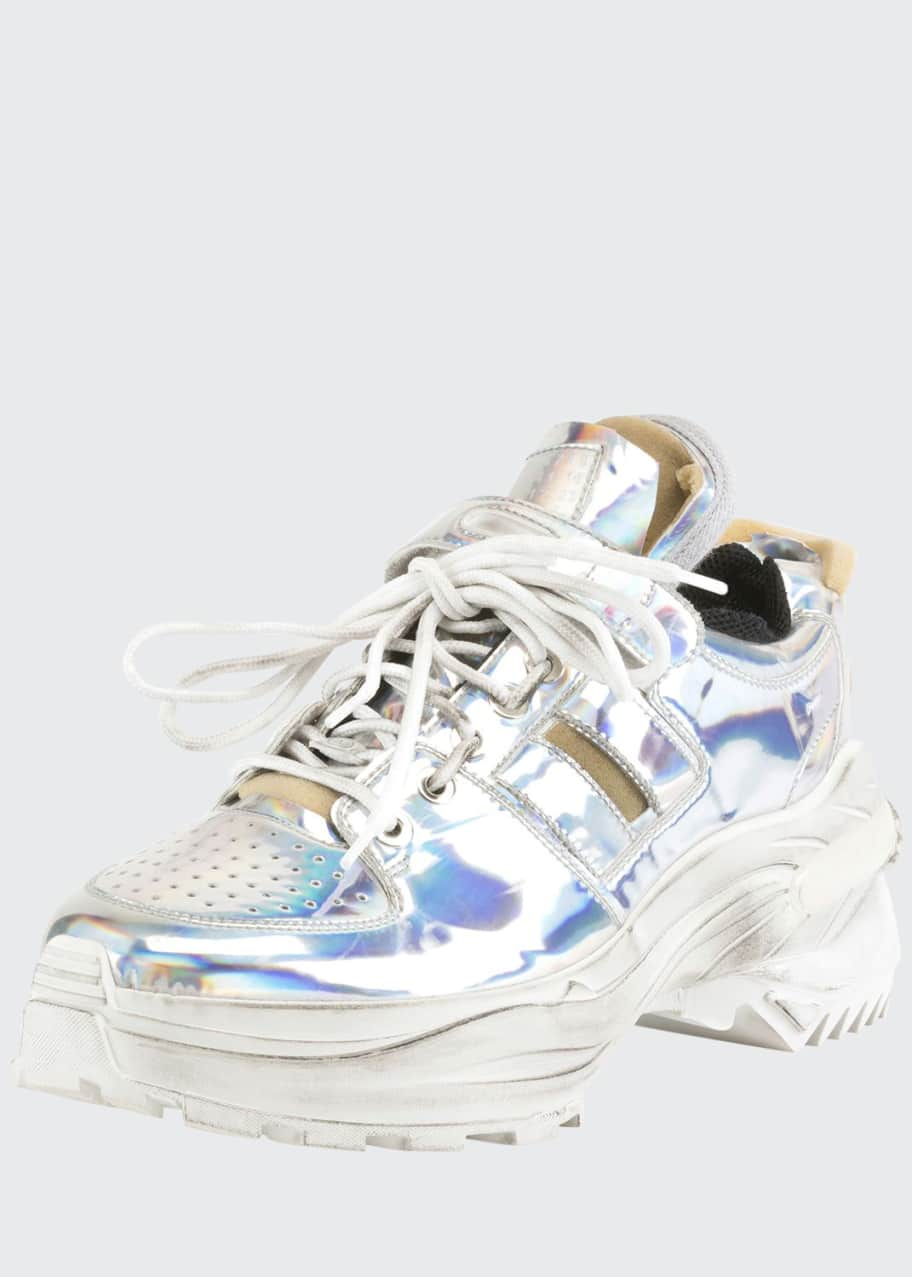 Men's Retrofit Metallic Trainer Sneakers