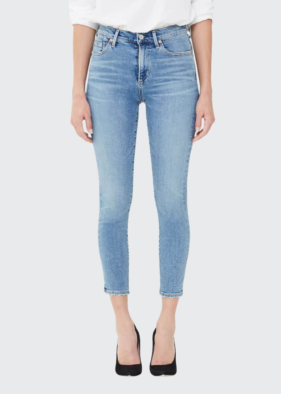 Rocket Crop High Rise Skinny Jeans Serenity