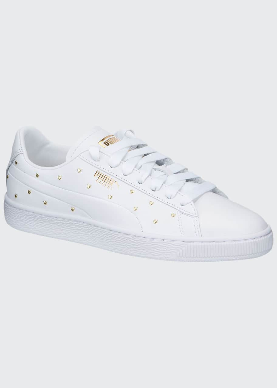 Basket Heart Studs Sneakers - Bergdorf Goodman