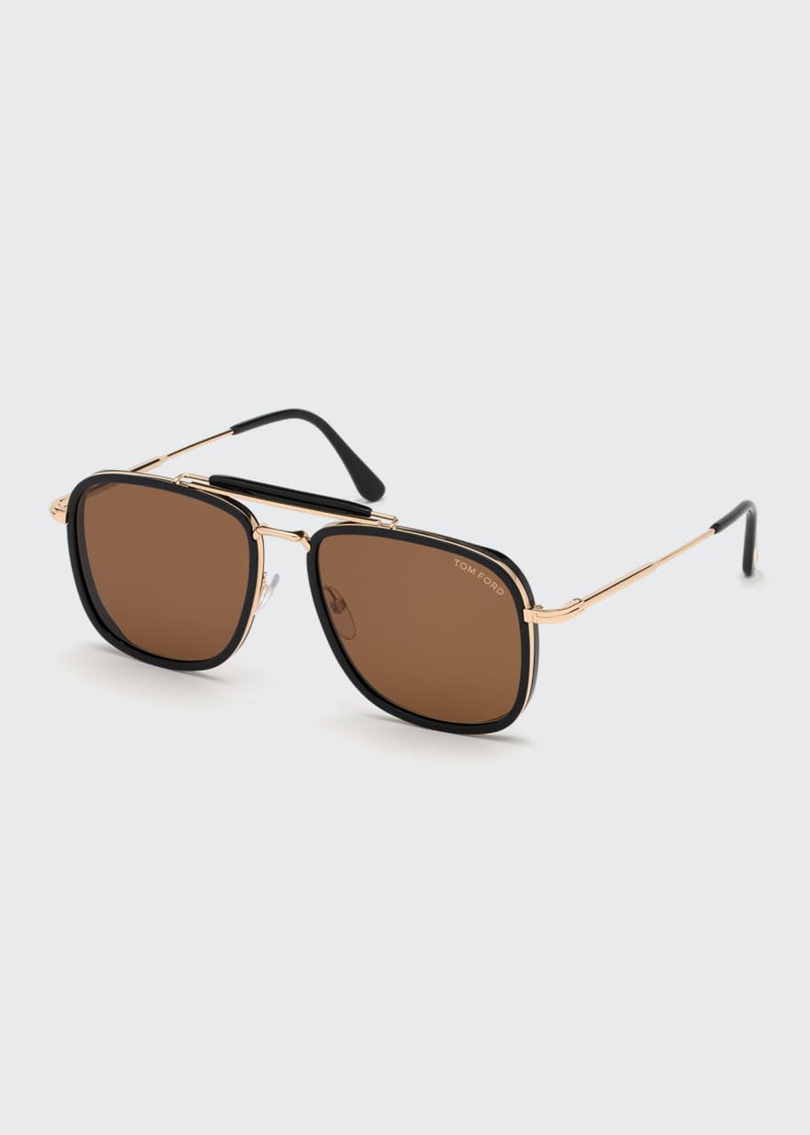 TOM FORD Men's Huck Metal Aviator Sunglasses - Bergdorf Goodman