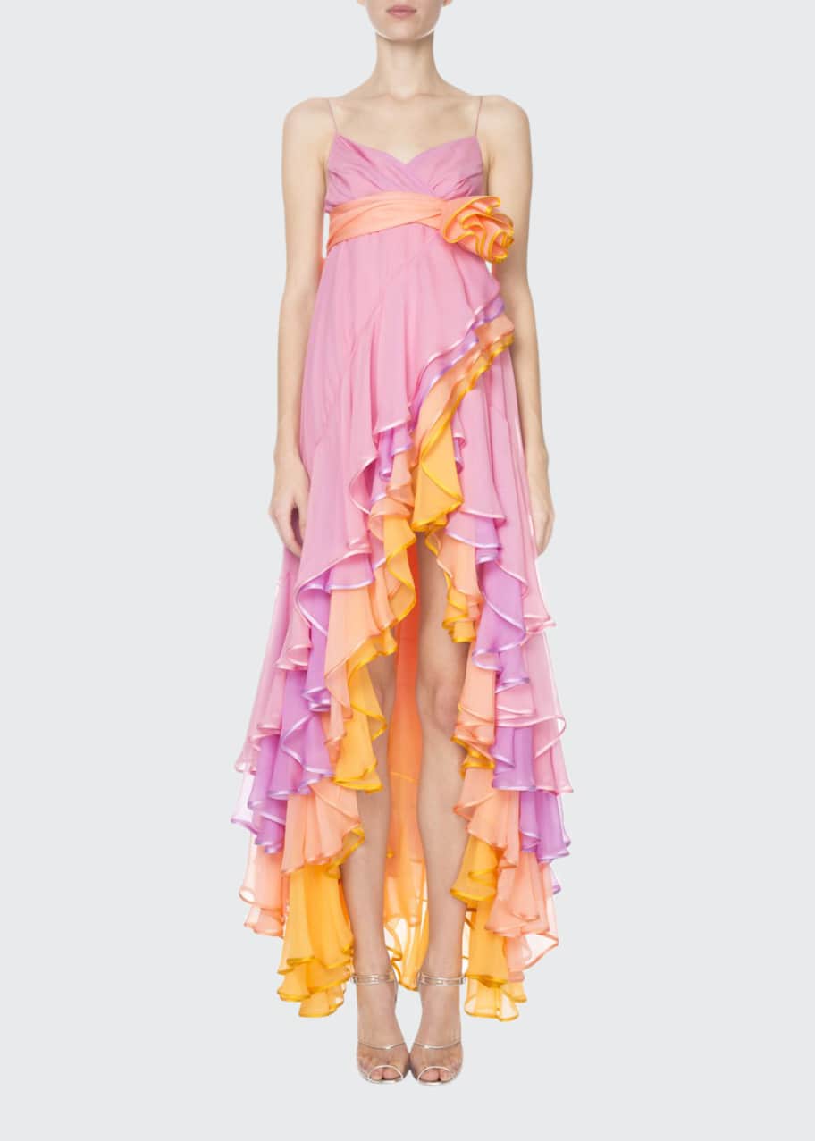 Marc Jacobs (Runway) Tiered Cascading Chiffon Cocktail Dress - Bergdorf  Goodman