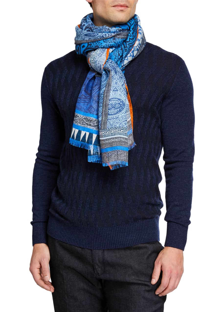 Etro linen scarf new arrivals