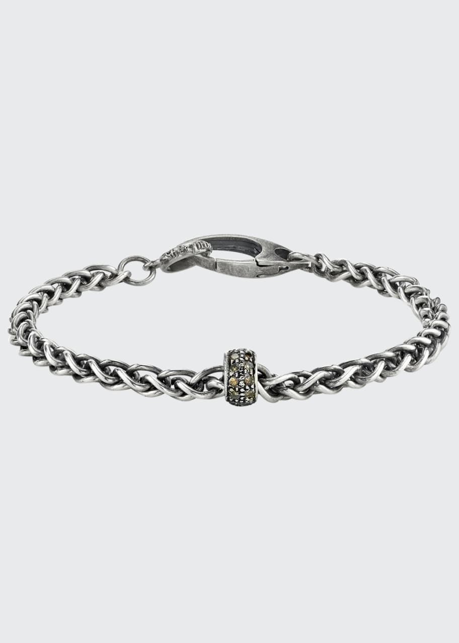 Mr. Lowe Men's Rolo Chain Bracelet w/ Diamonds - Bergdorf Goodman