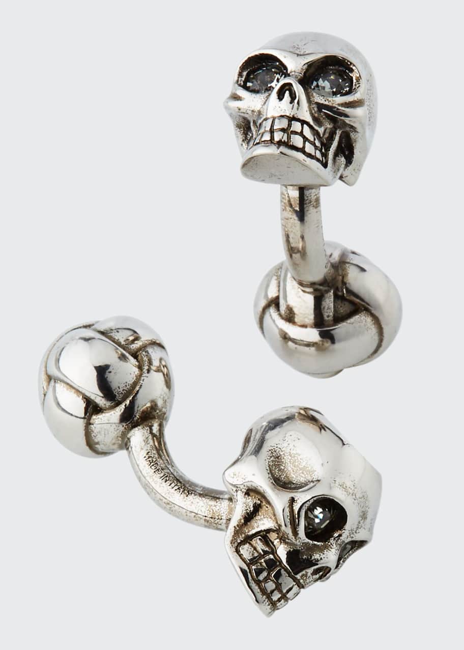 Alexander McQueen Men s 3 D Skull Cufflinks Bergdorf Goodman