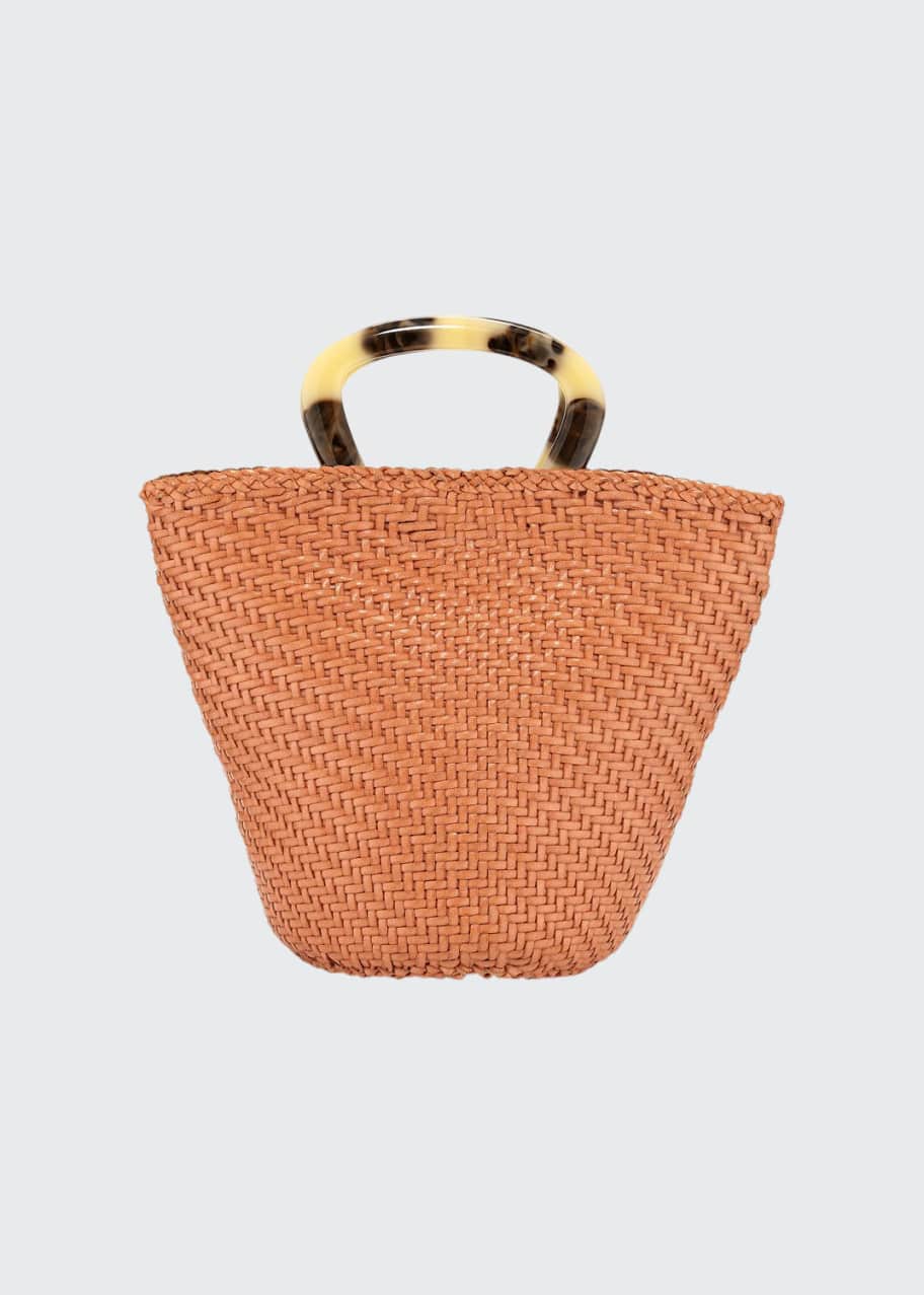 Image 1 of 1: Agnes Woven Fan Tote Bag