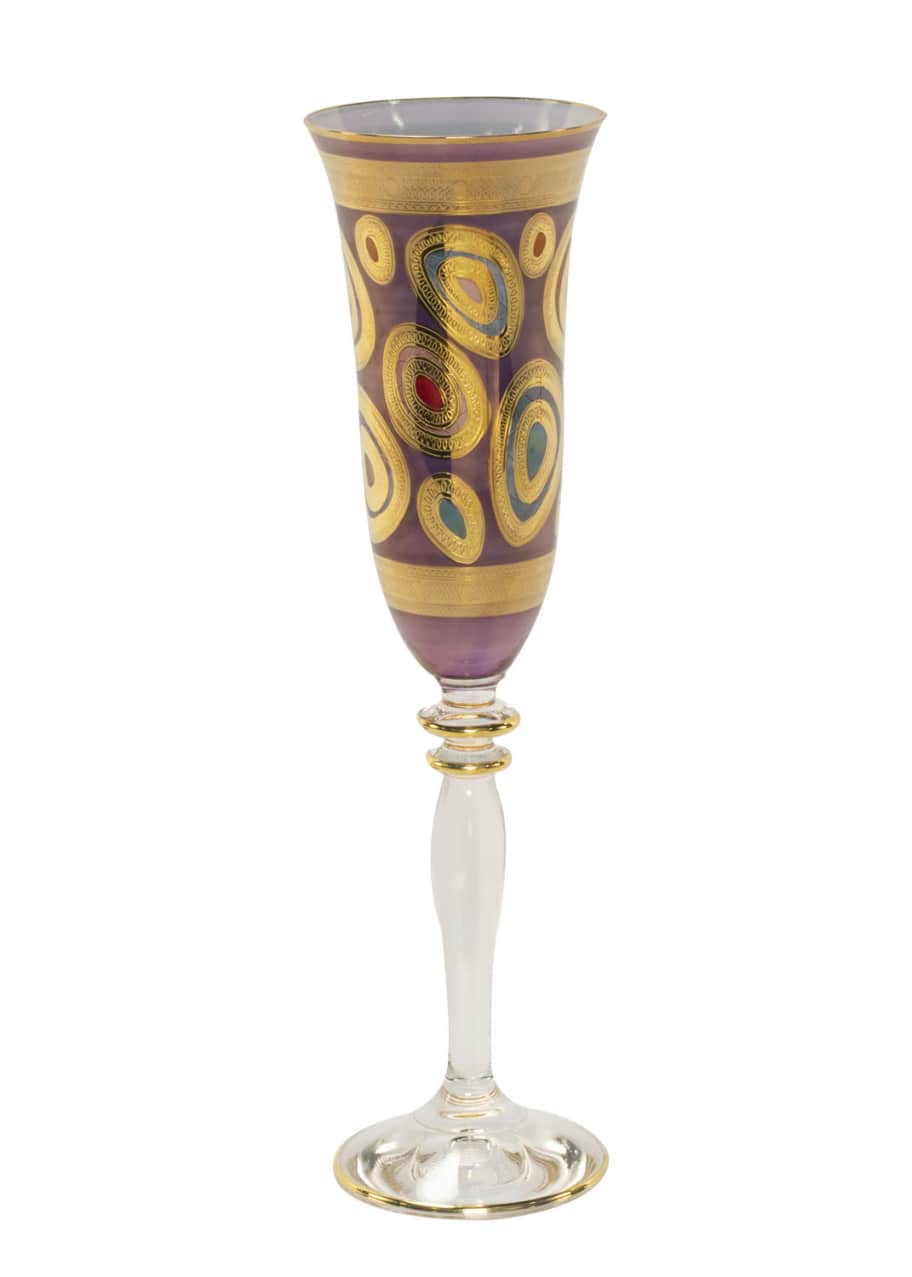 Image 1 of 1: Regalia Champagne Glass, Purple