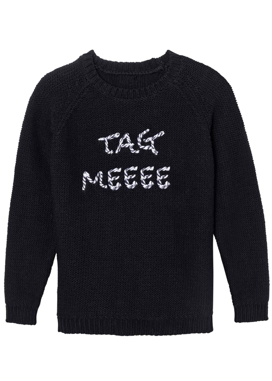 Image 1 of 1: Tag Meeee Knit Sweater, Size 7-16