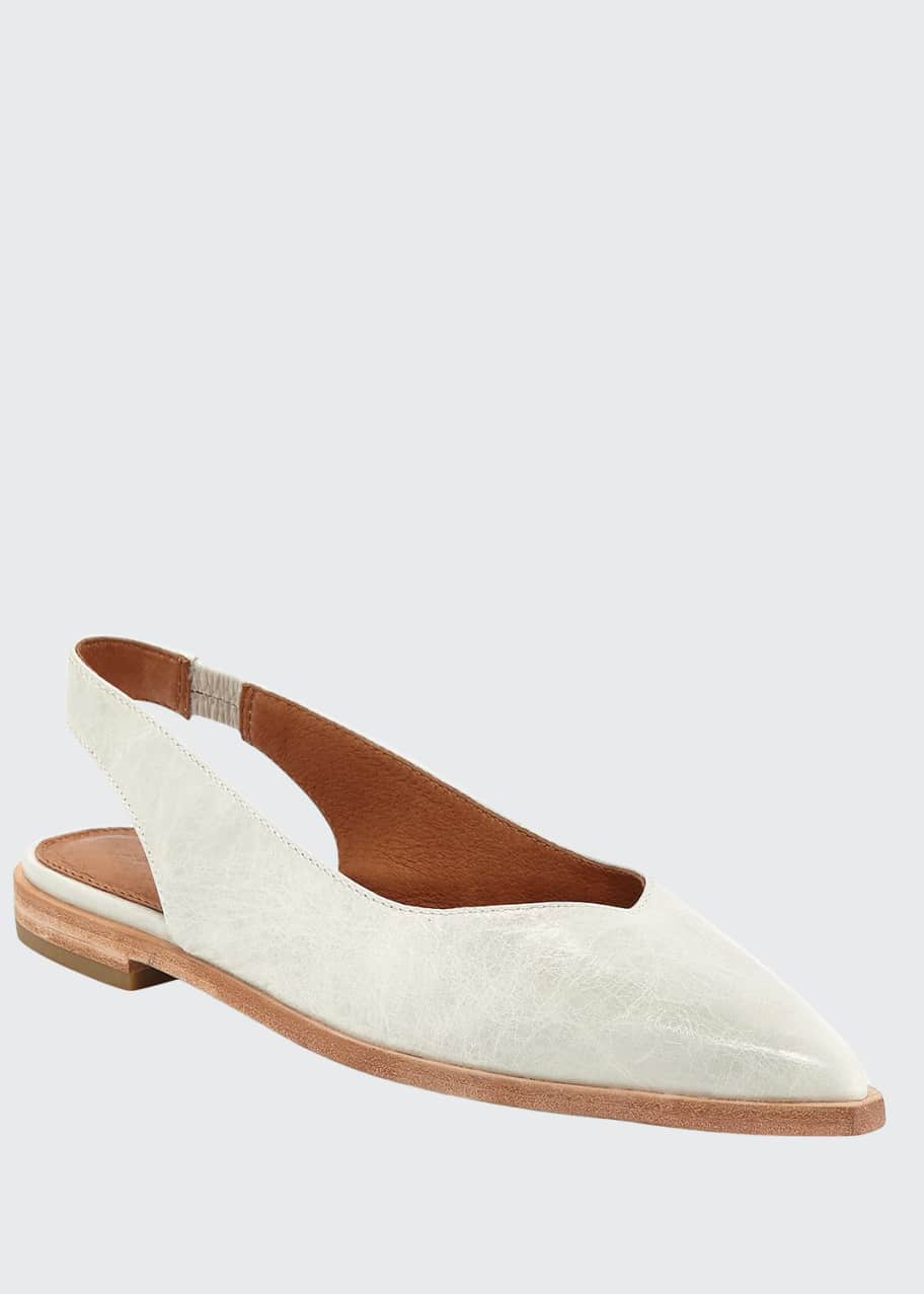 Frye Kenzie Slingback Leather Flats Bergdorf Goodman