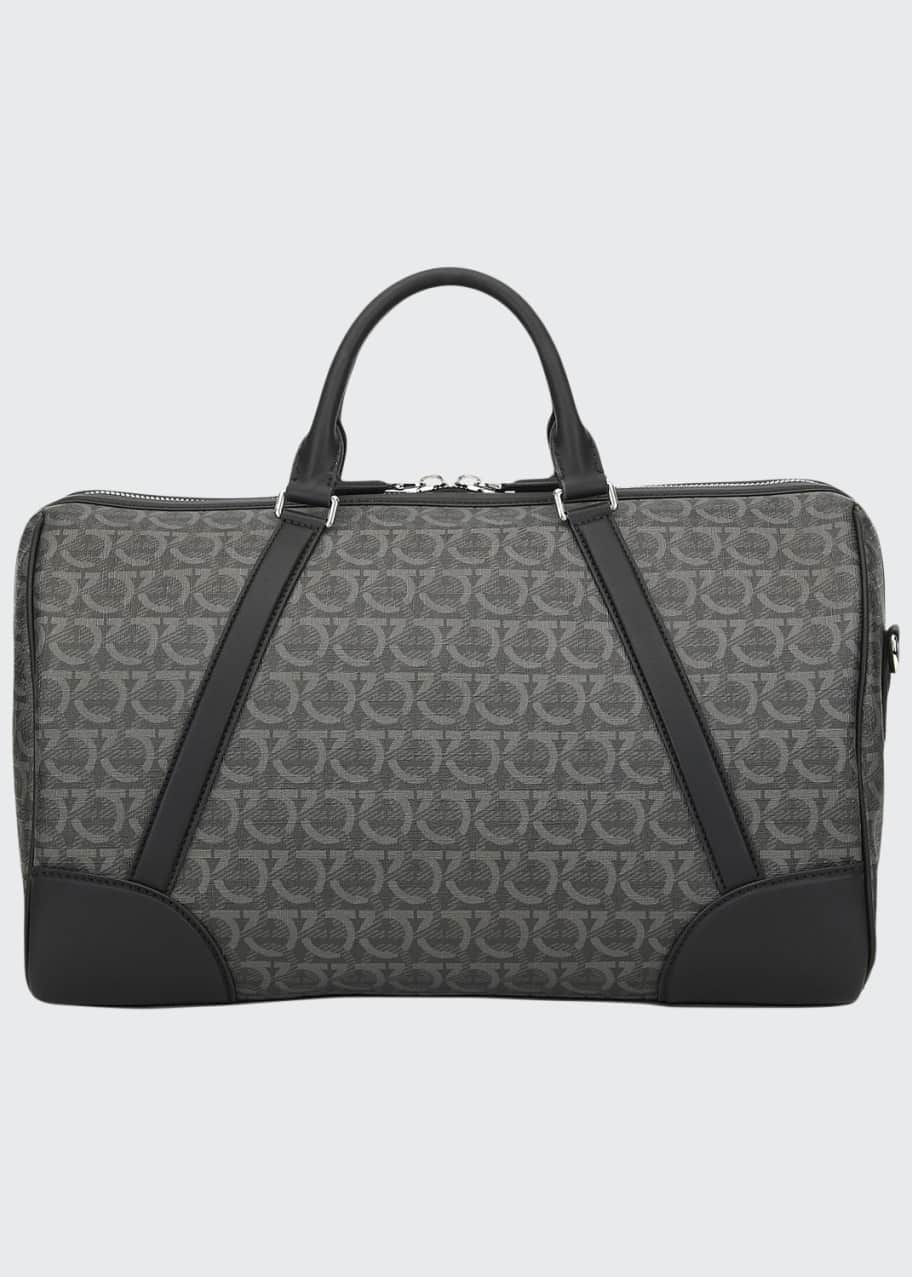 Men s Gancini Print Weekender Duffel Bag