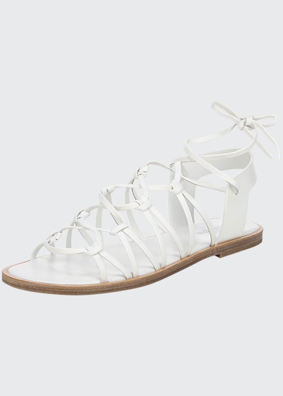 Vince Palmera Flat Leather Gladiator Sandals Bergdorf Goodman