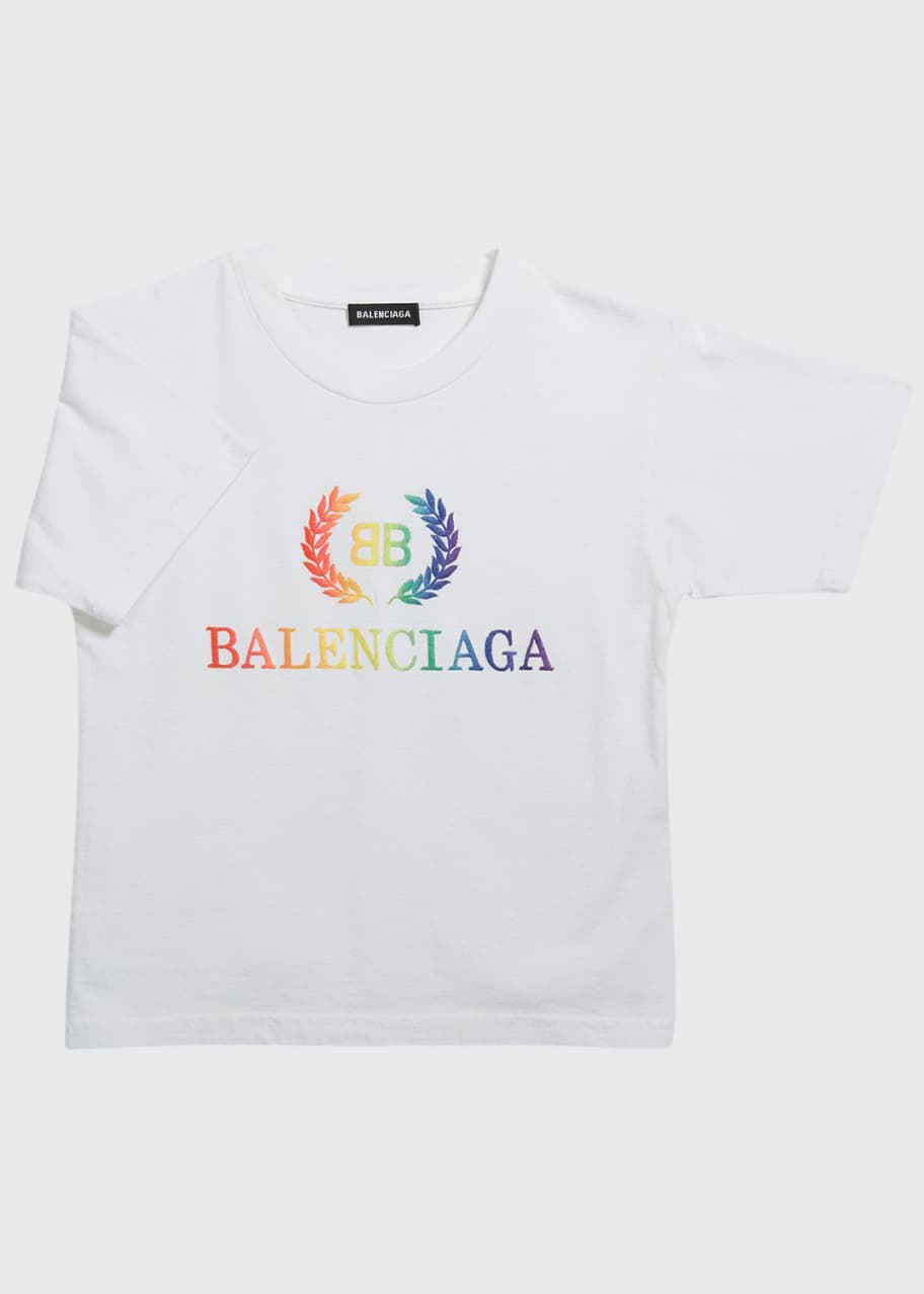 Balenciaga t cheap shirt rainbow