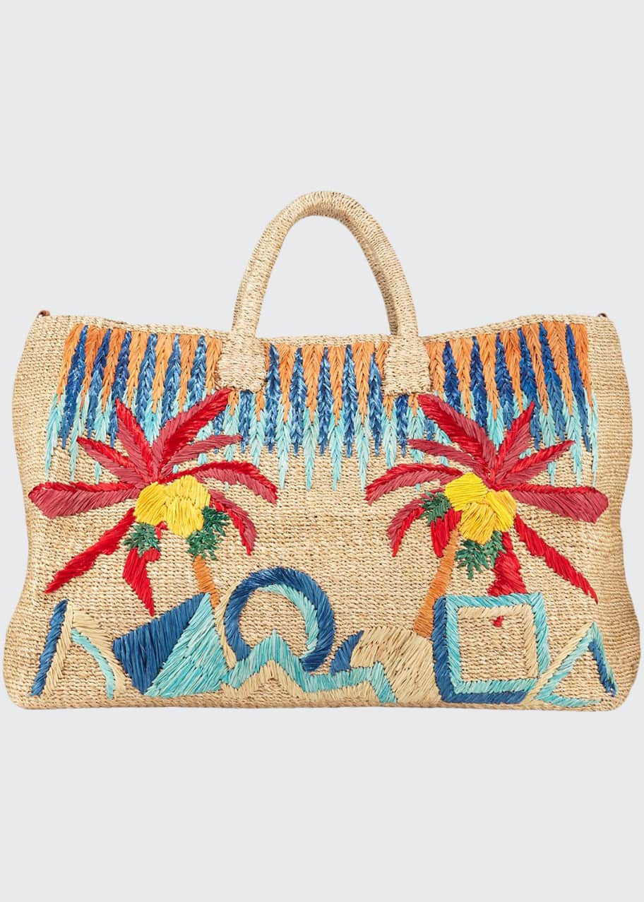 Image 1 of 1: Elise Embroidered Tote Bag