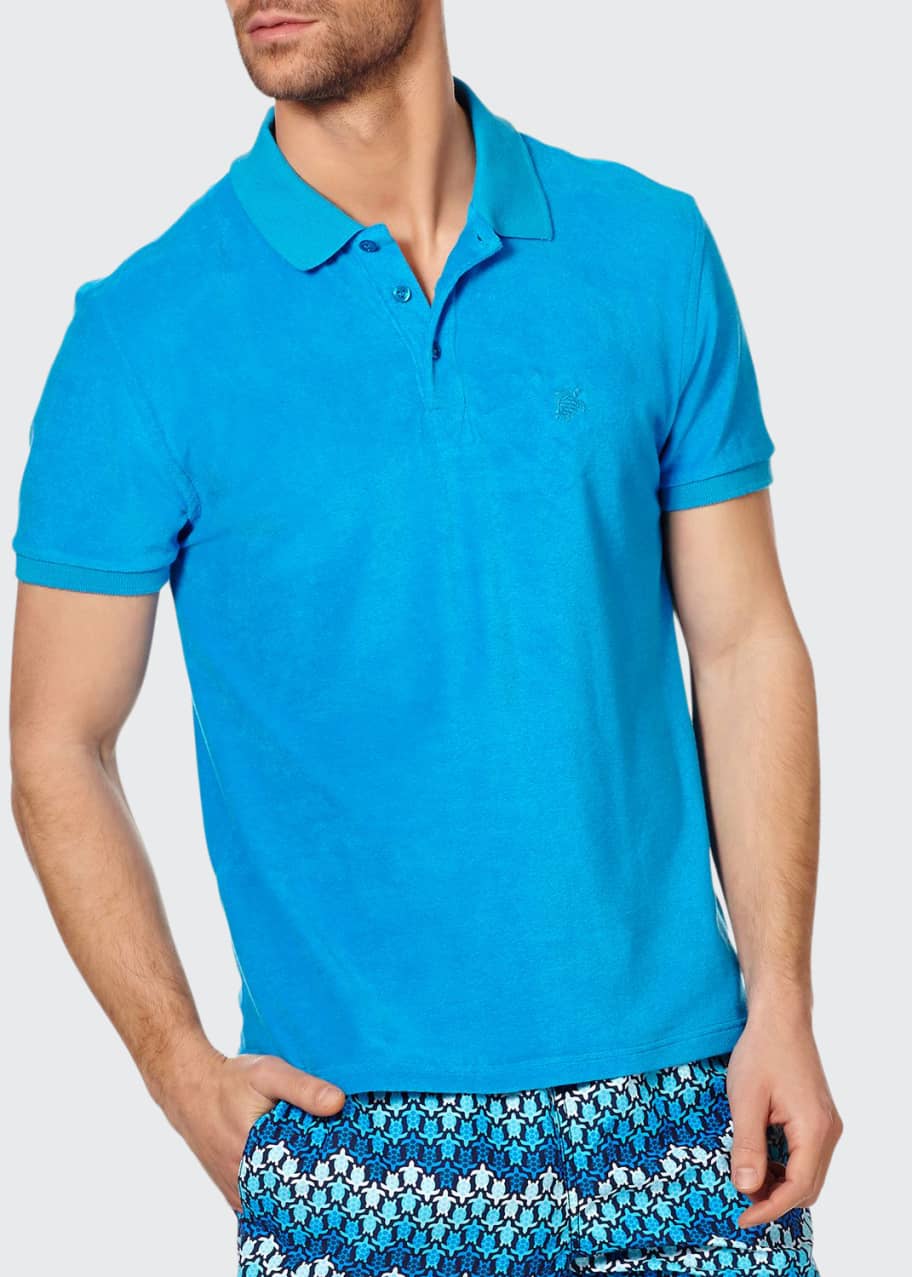 Vilebrequin Men's Terry Cloth Polo Shirt Bergdorf Goodman