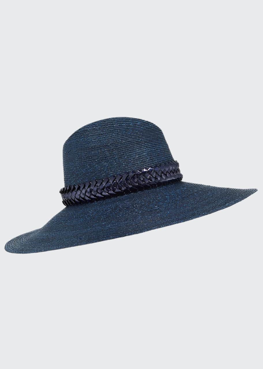 Image 1 of 1: Jeanne Hand-Blocked Straw Panama Hat