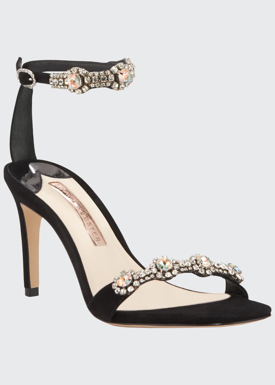 Sophia Webster Aaliyah Embellished Ankle-Strap Sandals - Bergdorf Goodman
