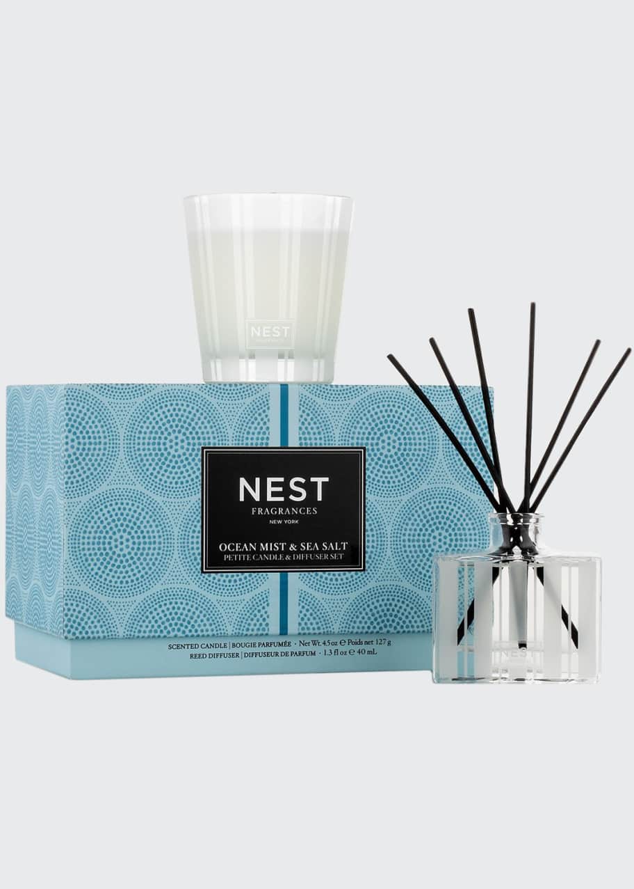 NEST New York Ocean Mist & Sea Salt Petite Candle & Diffuser Set