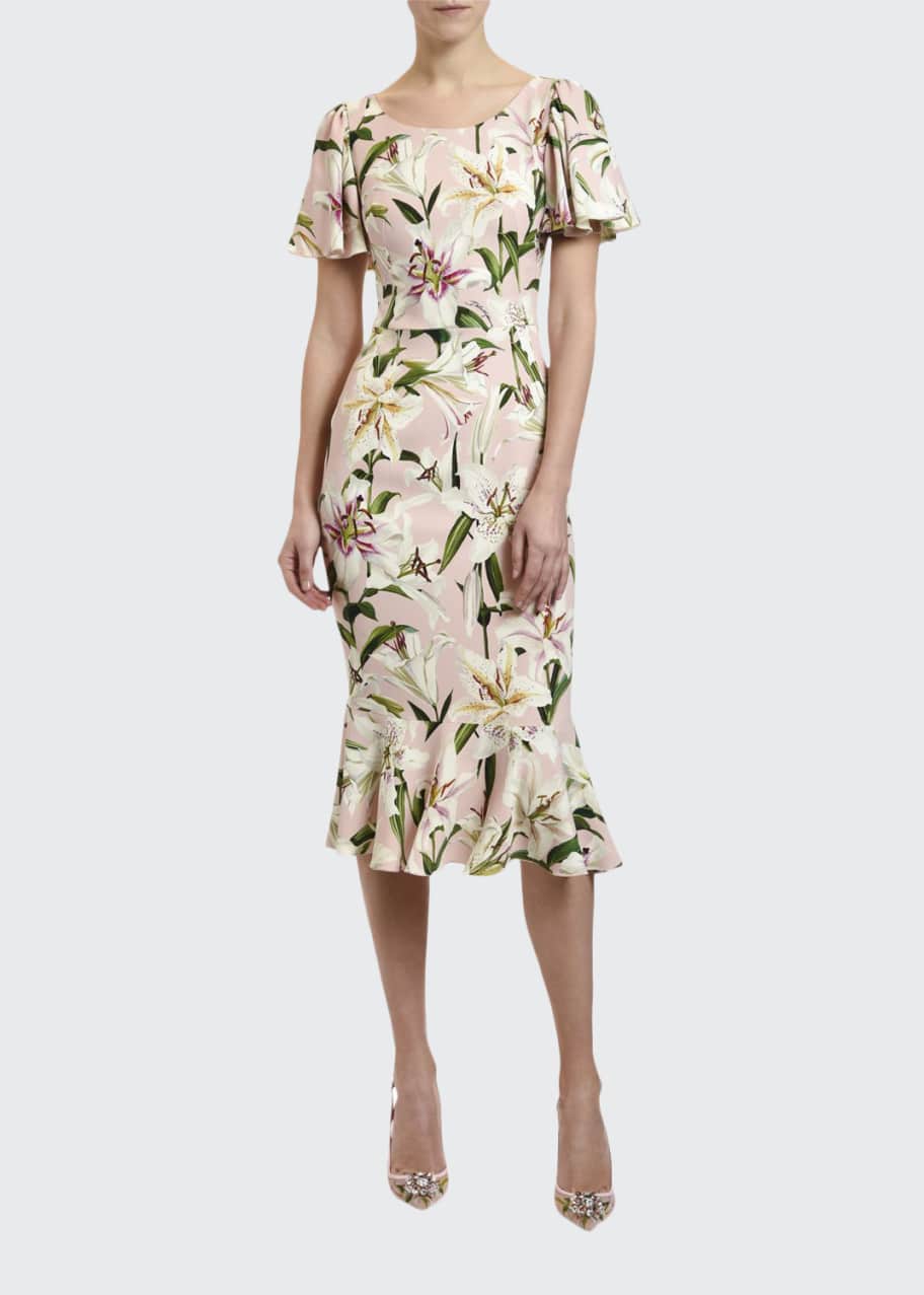 flutter sleeve bodycon dress Flutter Sleeve V-neck Peplum Bodycon Dress