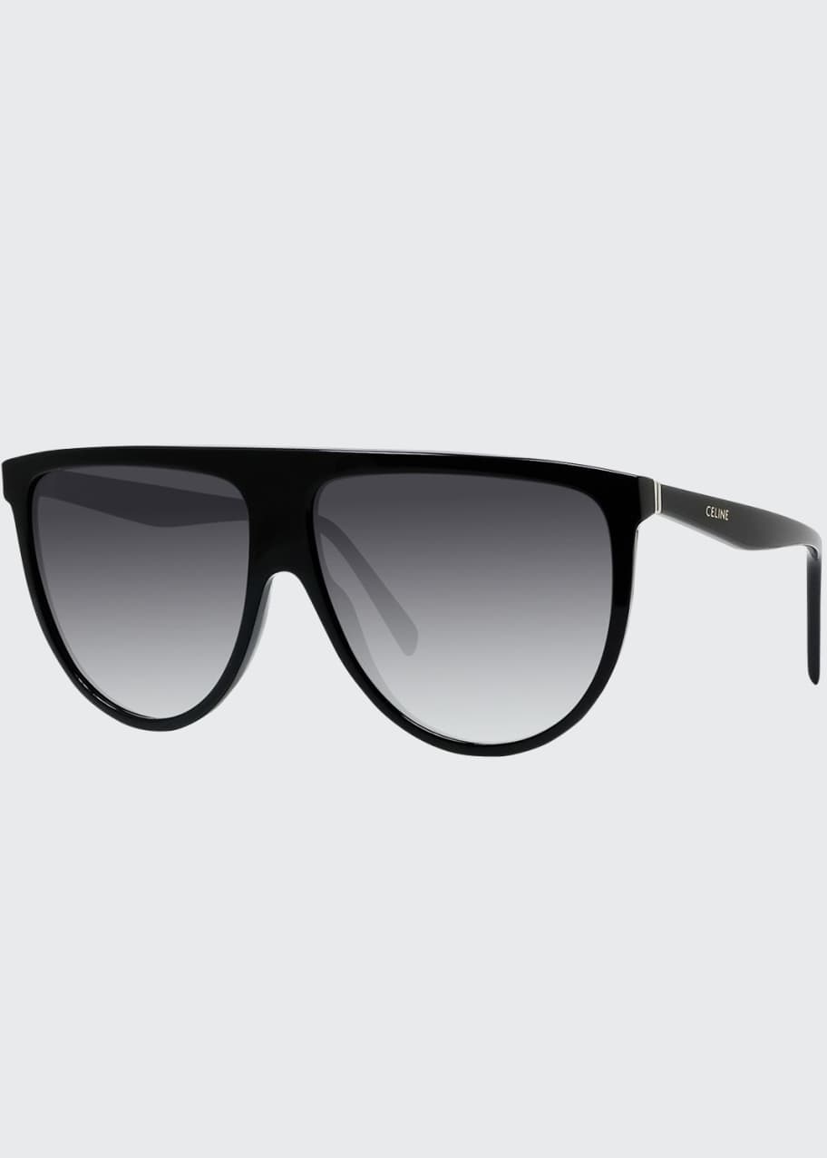 Celine Men s Flattop Gradient Shield Sunglasses Bergdorf Goodman
