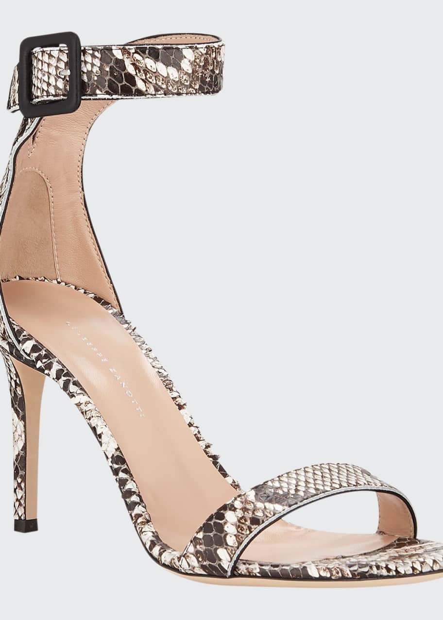 giuseppe zanotti nirvana ankle strap snake heels