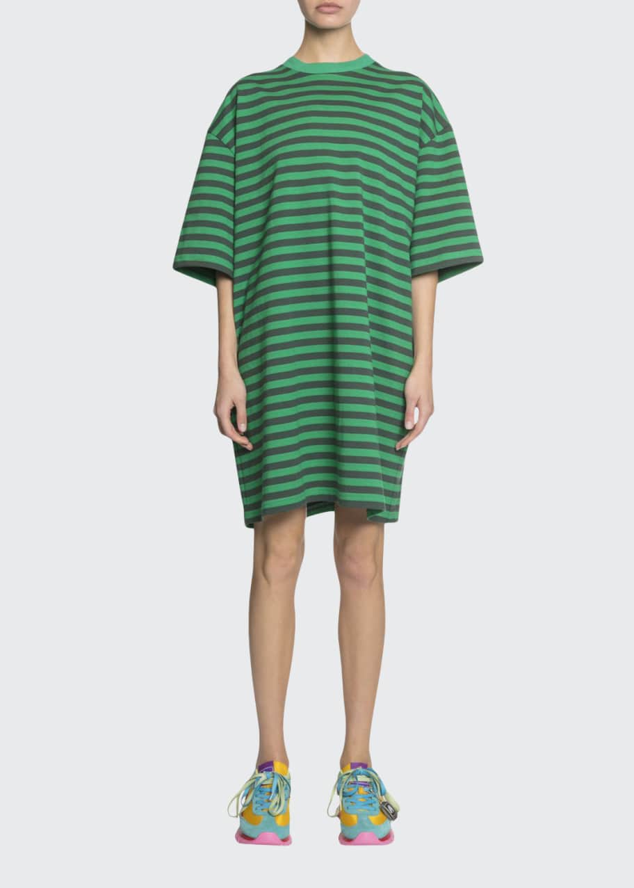 marc jacobs shirt dress Marc Jacobs T Shirt Dress Womens XS Rainbow Multicolor Hanky Handkerchief  Hem
