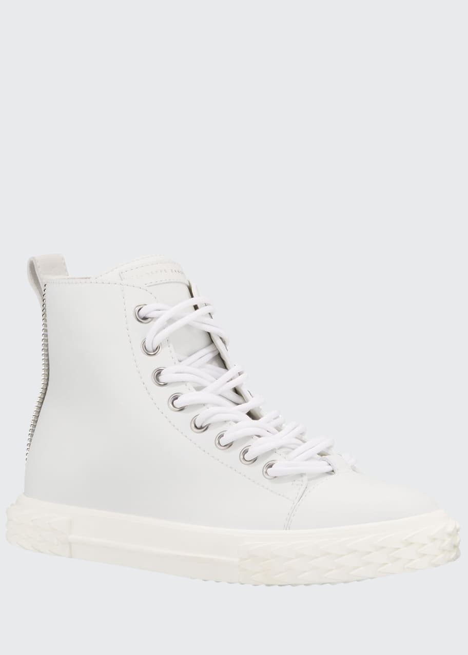 Giuseppe Zanotti Men's Blabber High-Top Leather Sneakers, White ...