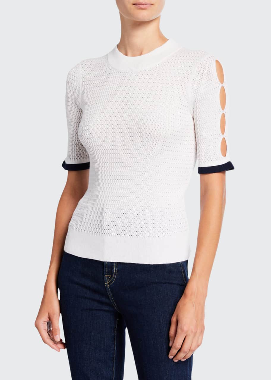See by sales chloe pointelle pullover