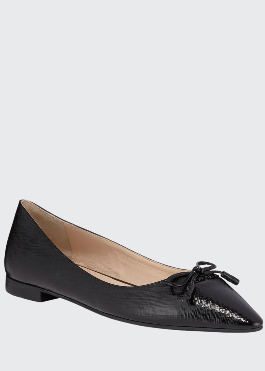 Prada Mary Jane Patent Leather Ballerina Flats - Bergdorf Goodman