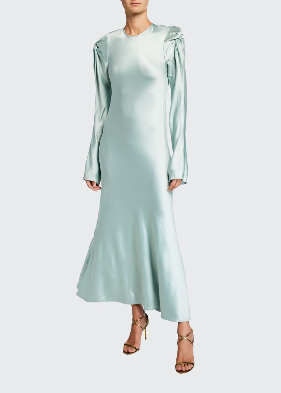 maggie marilyn green dress Marilyn Green Cross Back Evening Maxi Dress XS main image 0