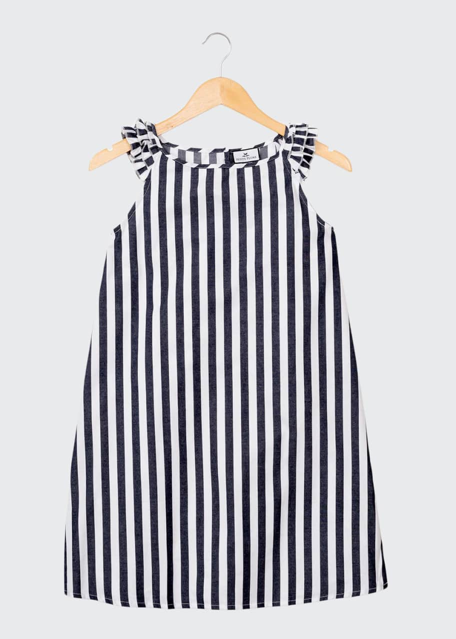 Image 1 of 1: Amelie Modern Stripe Nightgown, Size 6M-14