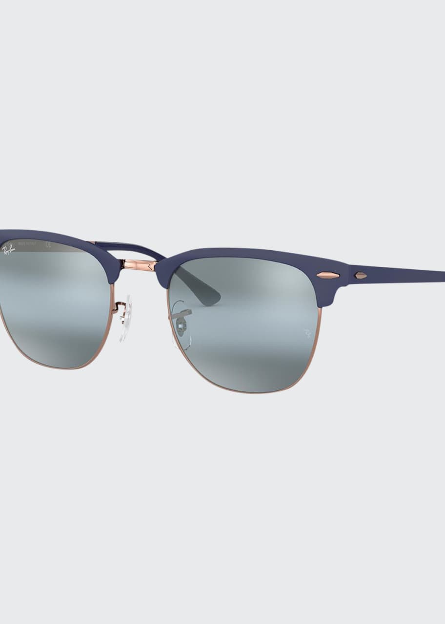 Image 1 of 1: Men's Clubmaster%26#174; Metal Mirrored Sunglasses