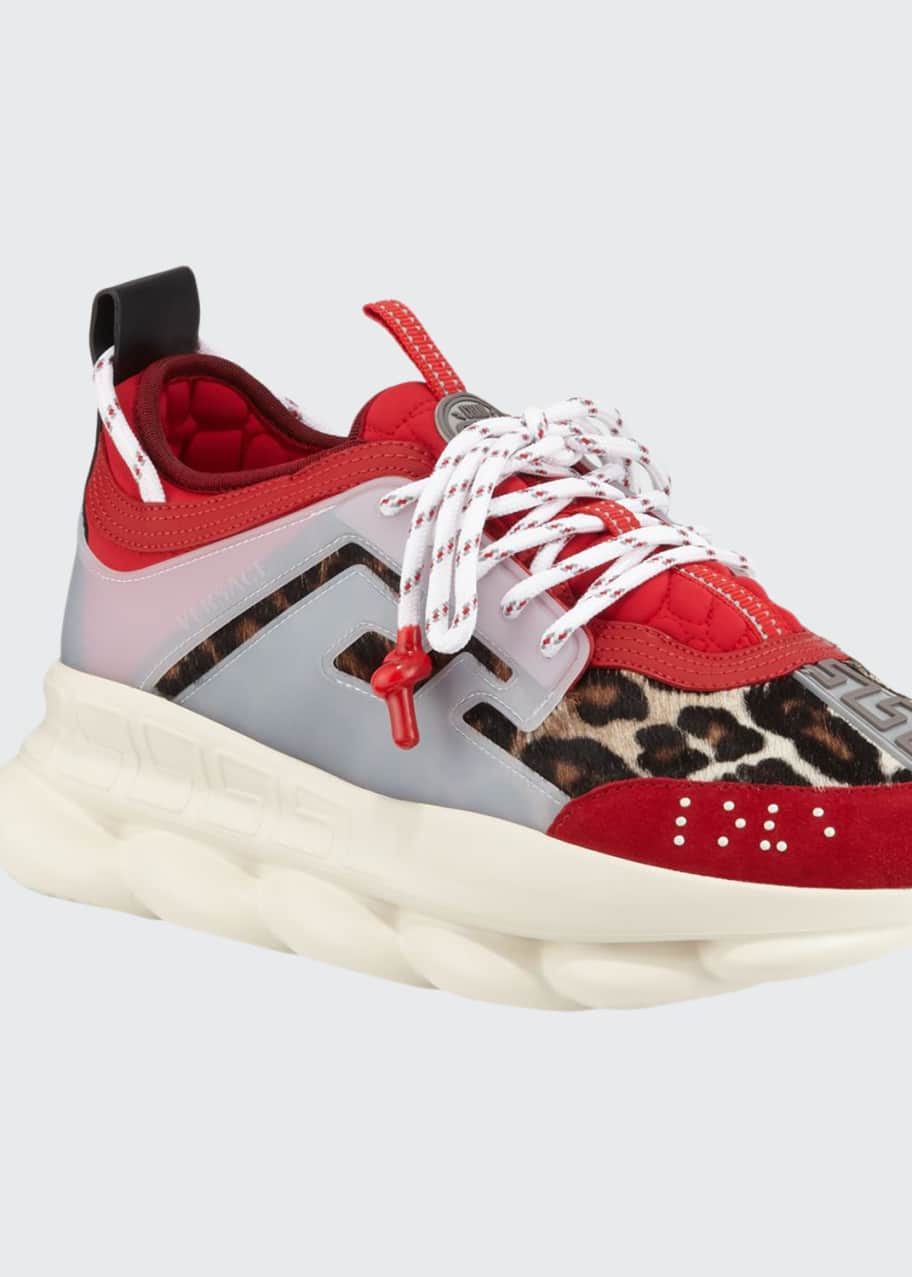 Versace cheetah shoes top