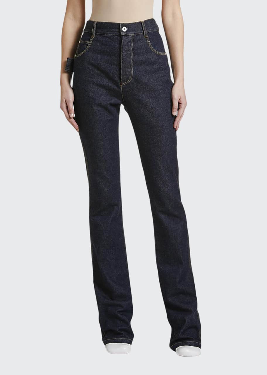Bottega Veneta Mid-Rise Wide-Leg Jeans - Bergdorf Goodman