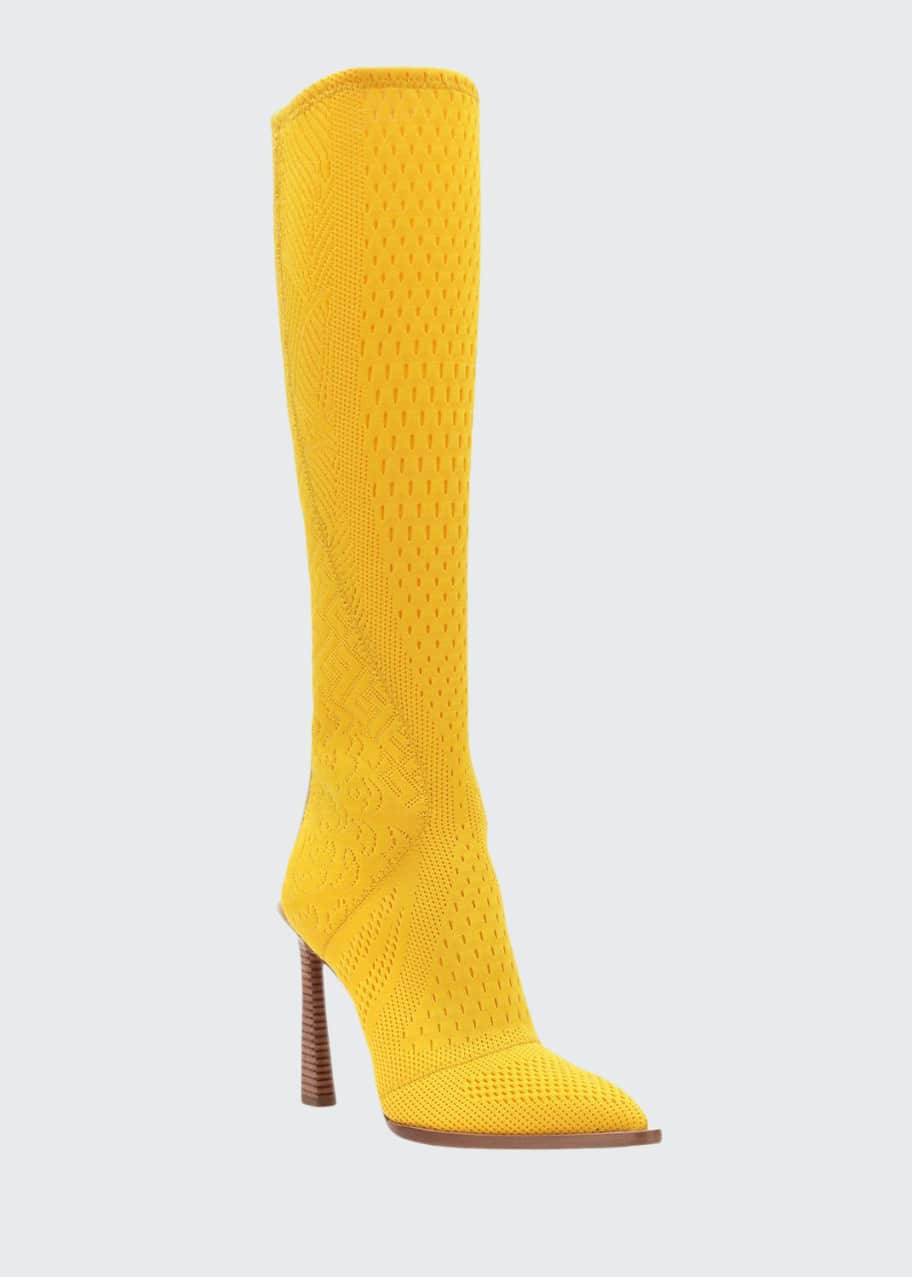 Fendi knit boots top