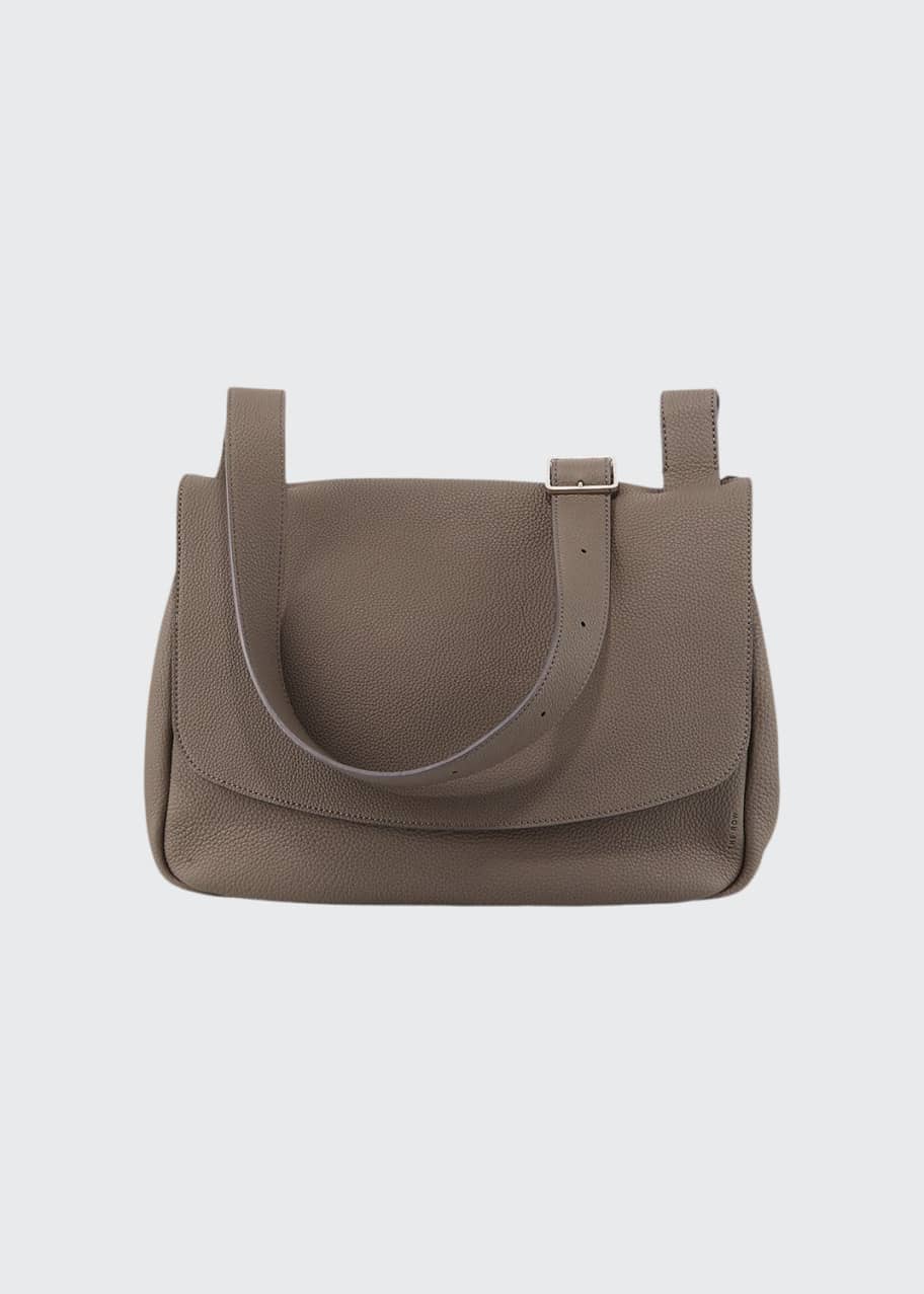 THE ROW Small Mail Bag in Fine Grain Leather Bergdorf Goodman